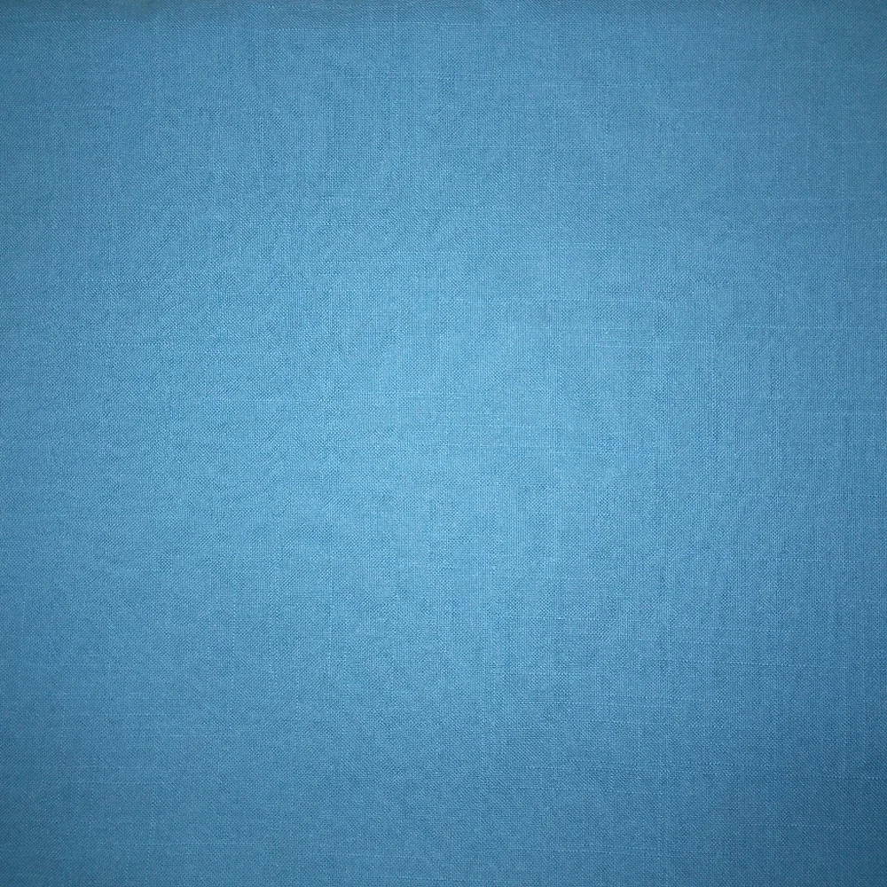 FABRIC Linen Look Blue Fabric Poly Cotton With Very Light Window Pane Lo…